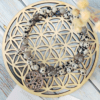 Lithothérapie - pierres naturelles - Bracelet Équilibre Protecteur avec pierres de Jaspe Dalmatien et Labradorite, orné d'une breloque Arbre de Vie.