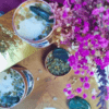 bougie parfumée cire végétale. Bougie livresque. Bougie romantique. Bougie romance. Labradorite.